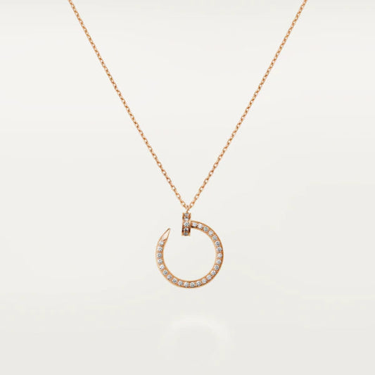 [Kismet Jewels ]JUSTE NECKLACE PINK GOLD DIAMONDS