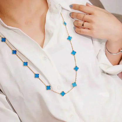 [Kismet Jewels ]CLOVER 20 MOTIFS TURQUOISE GOLD